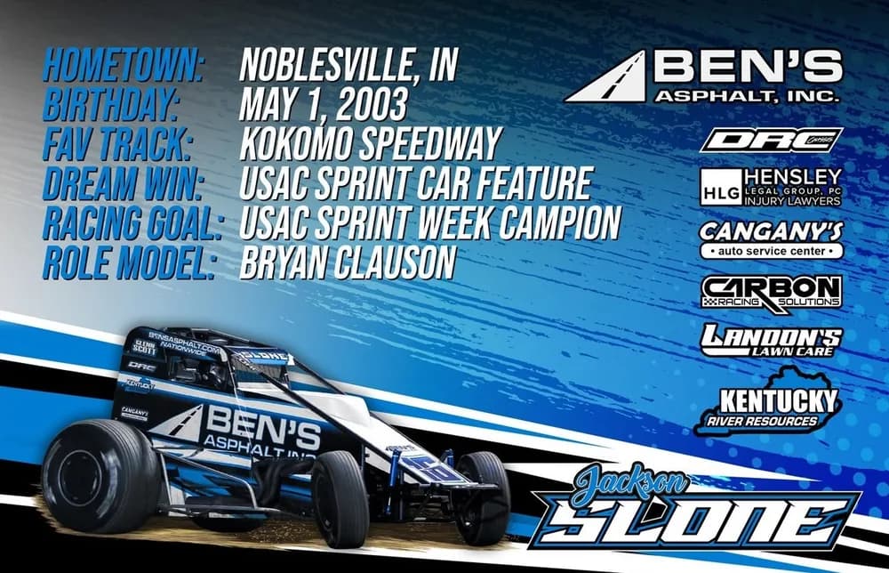Jackson Slone hero card, back